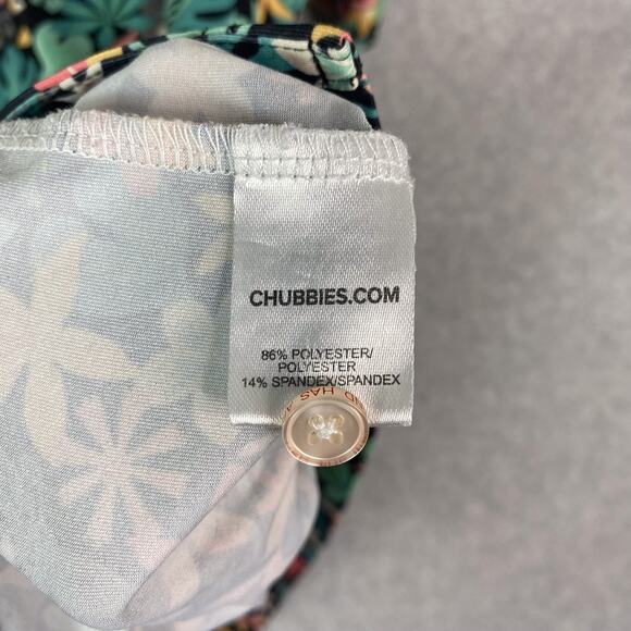 Chubbies Mens M The Bloomerang Performance Polo Shirt Floral All Over Print - Picture 7 of 7